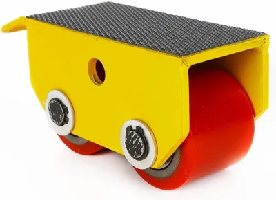 Produktbild von Transportfahrwerk für Möbel - Schwerlast-Möbelheber - 2500 kg Tragkraft - Schwerlastrollen - Robuste Räder - Gelb