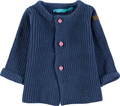 Image de Cardigan bleu marine pour bébé Lief