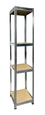 Produktbild von Schwerlastregal Schulte verzinkt 180x50x50 cm Stecksystem 4 Holzböden Tragkraft 600 kg