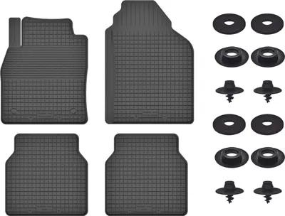 Produktbild von Gummimatten Mit Stoppern Für: Ford Fiesta Mk7 (2011-2017) Schwarz Set