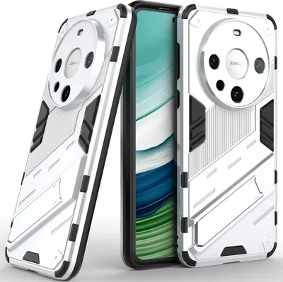 Obrázek produktu pro Armor Case pro Huawei Mate 60 Pro/Mate 60 Pro+, Hybridní nárazuvzdorné ochranné pouzdro z PC TPU s funkcí stojánku Orange