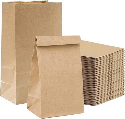 Produktbild von 50 x Braune Krafttaschen 21 x 14 cm – Extra Starker, Umweltfreundliche Taschen für Geschenke, Bastel-Weihnachtskalender, Ostern und Weihnachten