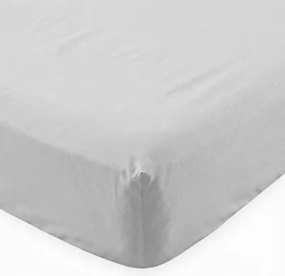 Image de Basic Drap-housse Gris clair 180x200x32 cm (lit 180) 100% Coton Fabriqué en Europe