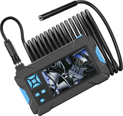 Zdjęcie produktu dla Przemysłowa kamera endoskopowa 1920 x 1080P, 6 diod LED, IP67, wodoodporna inspekcja, 4,3-calowy wyświetlacz LCD, stały przewód 5 m, średnica 5,5 mm