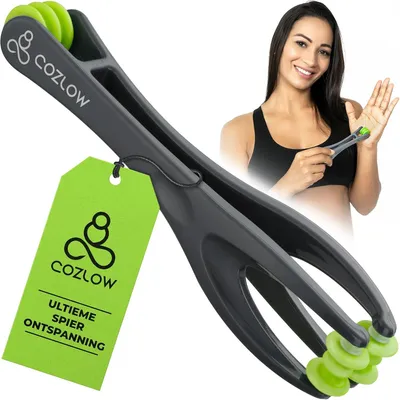 Produktbild von Cozlow Hand- und Finger-Massagegerät, doppelseitiger Massagekopf zur Behandlung von Arthritis und Karpaltunnelsyndrom, Druckpunkt-Massagegerät zur Linderung von Fingerbeschwerden