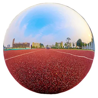 Imagen del producto de Esfera de observación de acero inoxidable, pulida a espejo, de 20 cm, decoración reflectante para el jardín