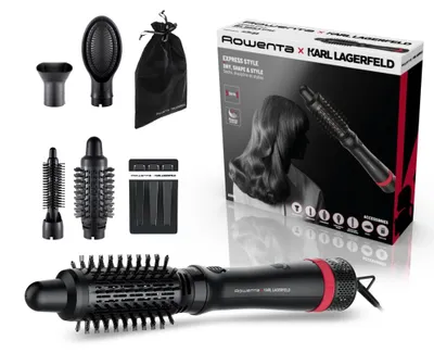 Immagine prodotto di Spazzola elettrica per capelli, Rowenta CF635LF0, Spazzola ad aria calda 6ACC/IONICA