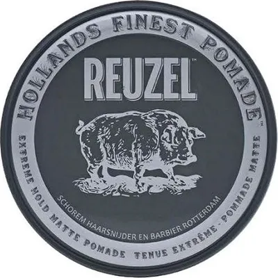 Zdjęcie produktu dla Reuzel Extreme Hold Matte Pomade pasta modelująca zapewniająca wyjątkowo mocne utrwalenie 113 g