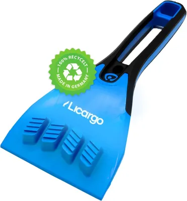 Imagen del producto de Raspador de hielo compacto, con mango ergonómico, de 20 cm, para parabrisas de automóviles