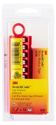 Immagine prodotto di 3M Scotchcode™ Set di marcatori per cavi SCOTCHCODE™ 80-6107-3390-1 Contenuto: 1 confezione