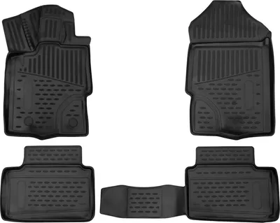 Zdjęcie produktu dla 2012-2022 Maty podłogowe Ford Ranger SuperCab RHD gumowe czarne 4szt