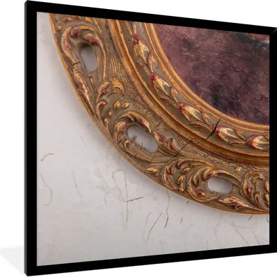 Produktbild von MuchoWow® Gerahmtes Poster Fotorahmen aus Holz 40x40 cm - Poster mit Schwarzem Bilderrahmen Wandposter Rahmen Foto Bilder - Mit Rahmen - Wanddekoration Schlafzimmer