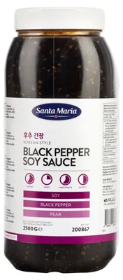 Produktbild von Santa Maria Korean Style Schwarze Pfeffer Sojasauce 2500 ml – Würzig & aromatisch
