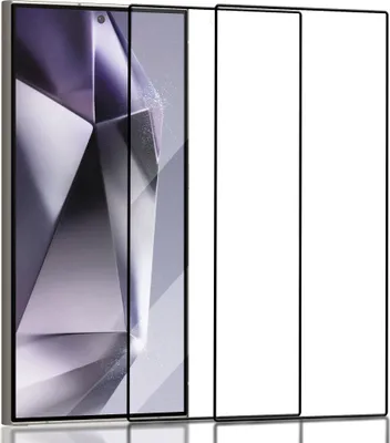 Obrázok produktu pre 2-balenie Samsung S24 Ultra Ochranné sklo na displej - Tvrdené sklo 9H - Super kvalita 3D