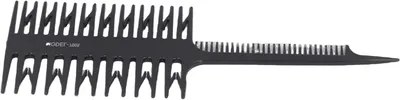 Immagine prodotto di Tintura per capelli - Pettine per mèches - Strumento di styling per capelli - Colorazione capelli - Design a doppio lato - 21,5 x 7,5 cm - Nero