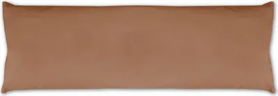 Immagine prodotto di Fodera per cuscino per chi dorme sul fianco, marrone, ca. 40x120 cm – Rivestimento in microfibra, lavabile, per cuscini anatomici, cuscini di riempimento e cuscini per chi dorme sul fianco