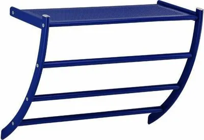 Produktbild von Bad Wandregal mit Handtuchhalter blau von Sanwood