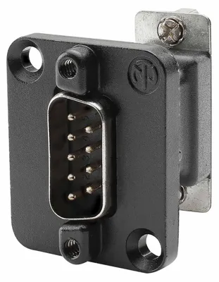 Produktbild von Neutrik NADB9MF-B Kabeladapter VGA Schwarz - Edelstahl (NADB9MF-B)