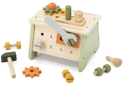 Produktbild von PolarB Grüne Werkbank aus Holz 44249