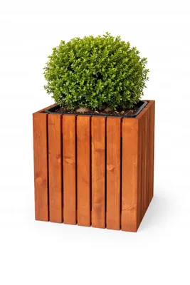 Immagine prodotto di Vaso da fiori in legno massello Vaso da giardino Fioriera Vaso da fiori Nuovo