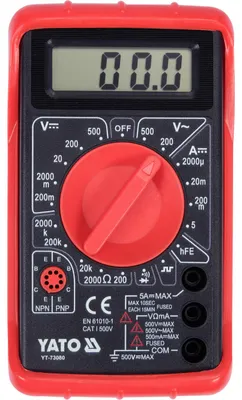 Produktbild von Yato YT-73080, LCD, Akku, 9V, 9 V, 126 mm, 70 mm