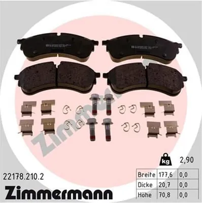 Produktbild von Zimmermann Bremsbeläge für MAN Tge VW Crafter