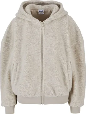 Produktbild von Urban Classics Ladies Oversized Sherpa Zip Hoody - 3XL