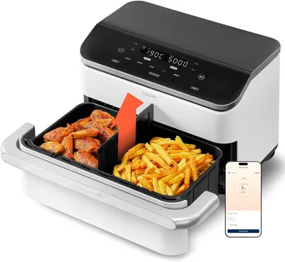 Produktbild von Cosori Airfryer, Dual Blaze Twinfry, Flexiblen Kammern, 10L