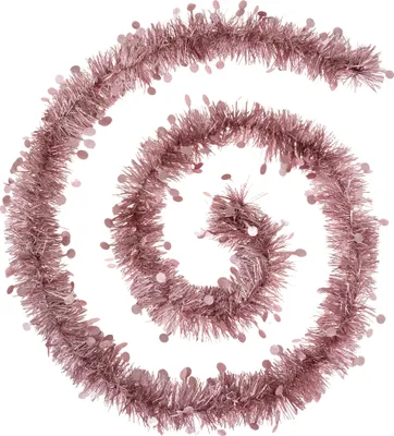 Produktbild von Weihnachtsbaum-Girlande Weihnachtsdeko glitzernd rosa 3 m - Einheitsgröße