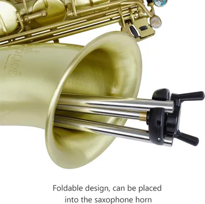 Obrázek produktu pro Skládací stojan na tenorový saxofon, přenosný kovový stojan na saxofon s taškou na přenášení