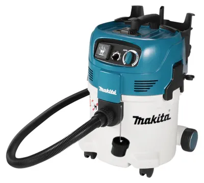 Produktbild von Makita VC3012M, Trocken&Nass, Schwarz, Blau, Weiß, Polyethylenterephthalat, M, 30 l, 23.5, 30