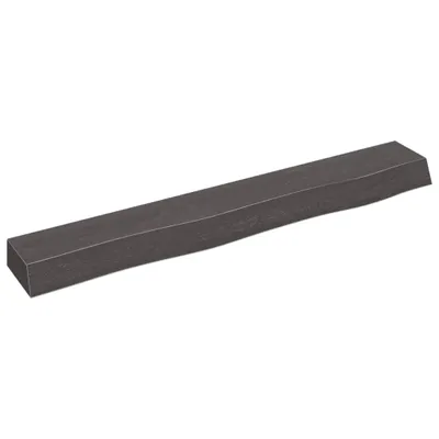 Zdjęcie produktu dla vidaXL Półka ścienna ciemnobrązowa 80x10x6 cm z litego drewna dębowego