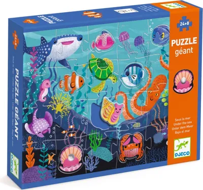 Produktbild von DJECO Puzzle Tactilo Meer 24+ 8 Stü ck