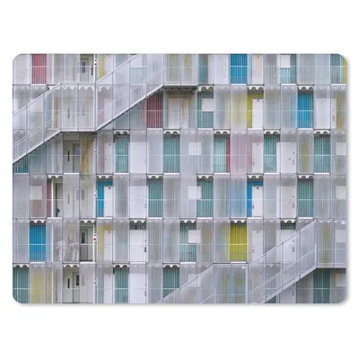 Produktbild von MuchoWow® Mauspad Mousepad Wohnungen - Türen - Architektur - Treppe 40x30 cm - Mousepads - Maus Mat - Pad - Mausunterlage - Anti Rutsch