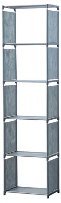 Immagine prodotto di Libreria e scaffale portaoggetti multiuso Herzberg a 5 strati - 42x153 cm Nero