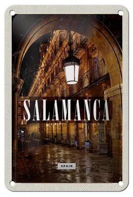 Produktbild von Blechschild Reise 12x18cm Salamanca Spain Architektur Retro Dekoration