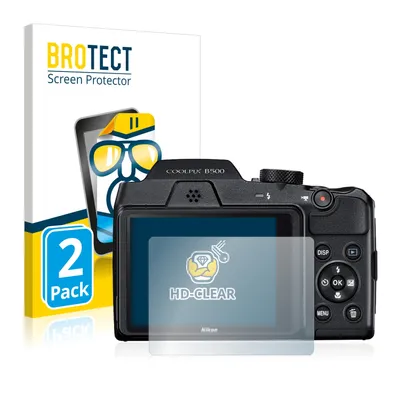 Produktbild von 2x Für Nikon Coolpix B500 Schutzfolie BROTECT Displayschutz Display Schutz Folie Klar Transparent