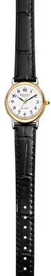 Produktbild von Regent 12120218 Damen-Armbanduhr, Edelstahl-Gehäuse, Leder-Armband