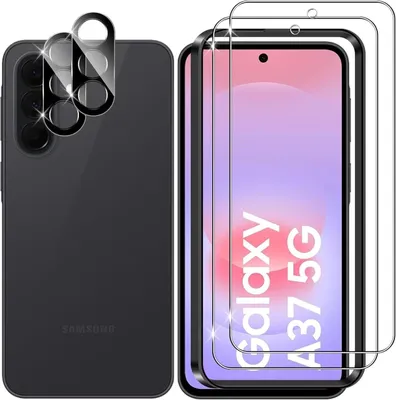 Produktbild von 2X 3D Schutzglas ( Display + Kamera ) für Samsung Galaxy A37 5G Panzerfolie Full