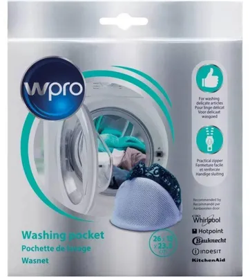 Image de Wpro WAS200, Sac à linge, Universel, Polyester, Blanc, 1 pièce, 260 mm