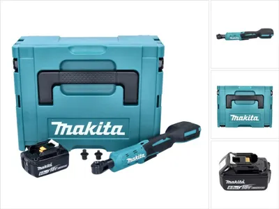 Produktbild von Makita DWR 180 G1J Akku Ratschenschrauber 18 V 47,5 Nm 1/4" 3/8" + 1x Akku 6,0 Ah + Makpac - ohne Ladegerät