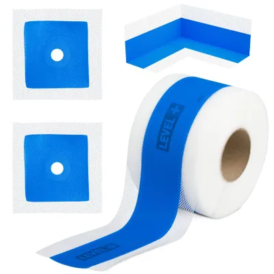 Produktbild von Bandset DichtSet Dichtband Wandmanschetten Dichtecken Bad Dusche LEVEL+ SET B8