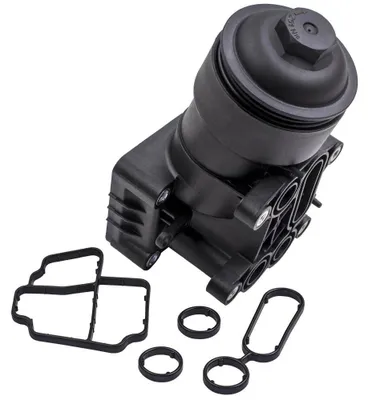 Image de Boîtier de filtre à huile - Support de filtre à huile moteur - Avec joint - Pièce de rechange pour automobile - Boîtier de filtre à huile moteur