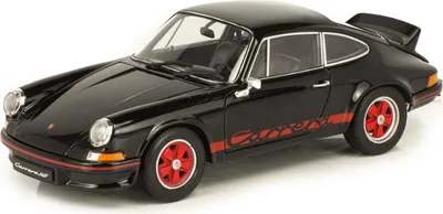Produktbild von PORSCHE 911 Carrera RS 1973 schwarz, WEL18044W, Maßstab1/18, WELLY