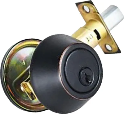 Imagen del producto de Protector universal para pomo de puerta, diseño clásico, con cerradura para puerta de entrada, ideal para uso doméstico. Color: