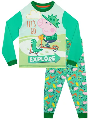 Produktbild von Peppa Pig Jungen Schlafanzug George Pig Blau 98