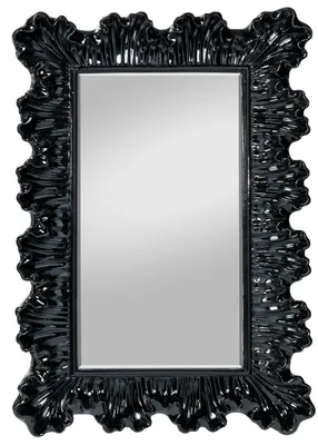 Produktbild von Spiegelprofi H0160481 Rahmenspiegel Mona ; Farbe: Schwarz ; Länge: 120 cm, Breite: 80 cm