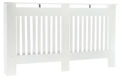 Immagine prodotto di Copertura per radiatore, colore bianco, effetto lamellare, dimensioni 172 x 19 x 82 cm, per termosifoni