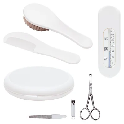 Immagine prodotto di Bebe-jou Set da Cura Bianco, 6 pezzi - Accessori per neonati, 0+ mesi