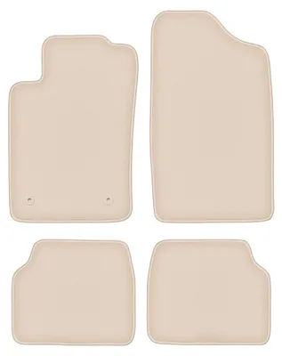 Produktbild von Velours-Fußmatten für Peugeot 405 1987-1996 (Limousine/Kombi) – 4-tlg, Beige, passgenau – Wielganizator FORTUNA